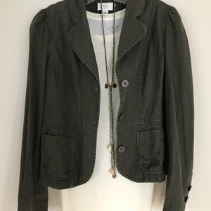 LOFT Olive green jacket size 8